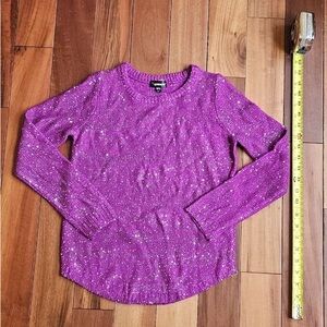 Jordache Girls Purple Knit Sweater Size 10/12